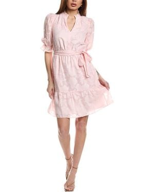 Eliza J Burnout Mini Dress - Pink