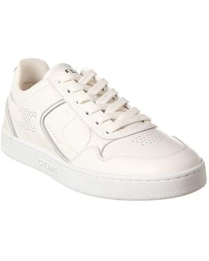 【CELINE】WEDGE 50 SNEAKER●346163338C01OP BLOCK SNEAKERS WITH WEDGE OUTSOLE in CALFSKIN - OPTIC WHITE