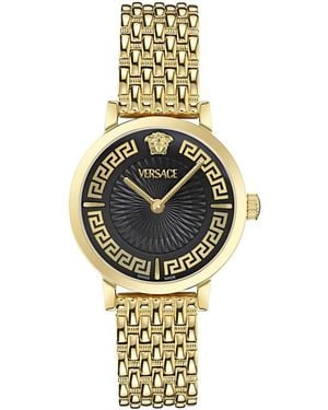 Versace Greca Fortuna Watch - Metallic