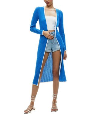 Alice + Olivia Orem Wool-Blend Duster - Blue