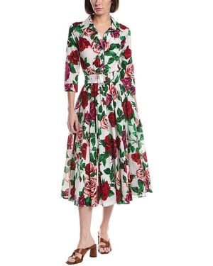 Samantha Sung Aster Midi Dress - White