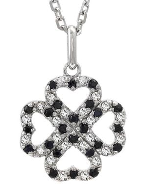 Gemstones 0.43 Ct. Tw. Diamond & Topaz Necklace - White
