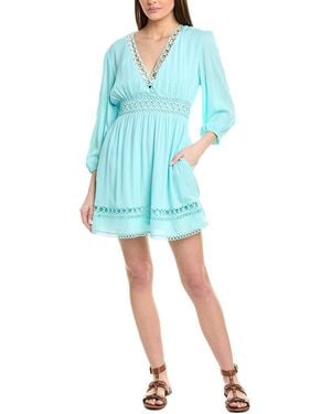La Blanca V-Neck Dress - Blue