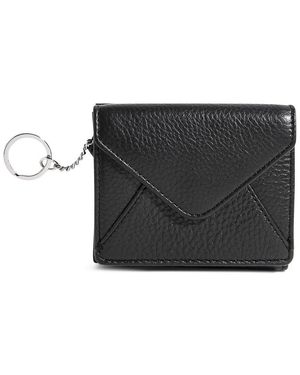 Aimee Kestenberg Zip It Up Leather Trifold Wallet - Black