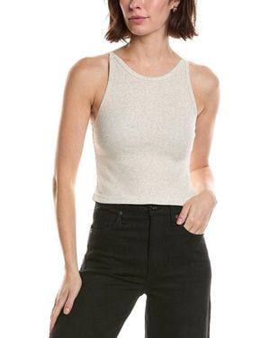 Nia Ribbed Racer Tank - Pink
