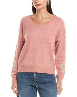 ANNA KAY V-Neck Sweater - Red