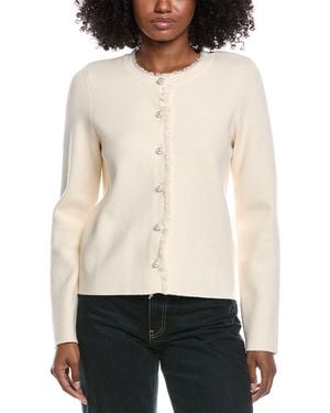 Cece Fringe Cardigan - White
