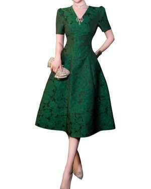 BRC By BURRYCO Embellished Midi Dress - Green