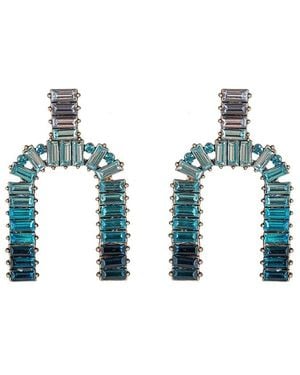 Eye Candy LA Grace Dangle Earrings - Blue