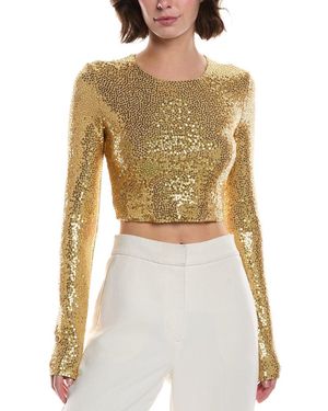 Michael Kors Sequin Crop Top - Metallic