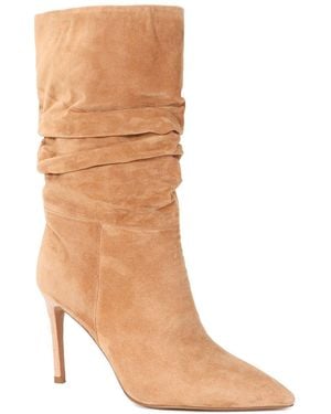 Tiffany & Fred Paris Suede Slouchy Boot - Brown