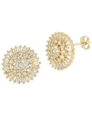 Sphera Milano Plated Cz Earrings - Metallic