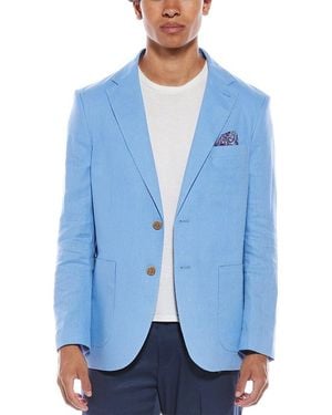 Tailorbyrd Linen-Blend Sport Coat - Blue