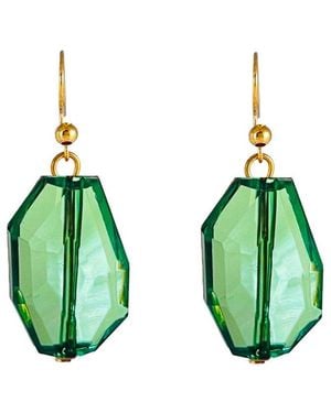 Liv Oliver 18K 12.75 Ct. Tw. Quartz Earrings - Green