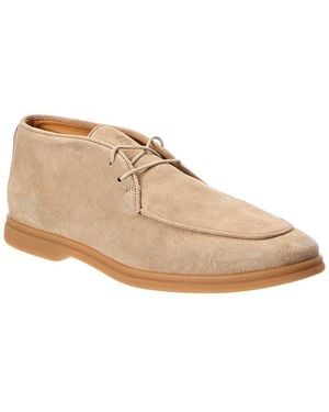 Eleventy Suede Bootie - White