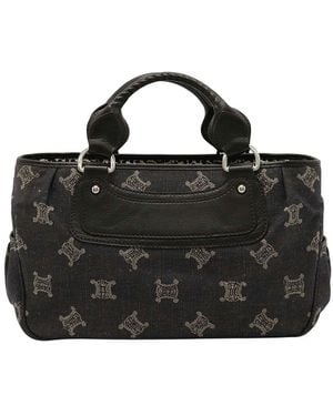 Celine Denim Boogie Bag Handbag (authentic Pre-loved) - Black