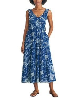 Faherty Sandbar Maxi Dress - Blue