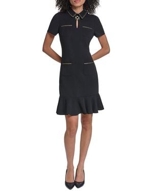 KARL LAGERFELD Scuba Dress - Black
