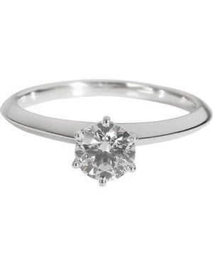 Tiffany & Co. Platinum Diamond Engagement Ring (authentic Pre-loved) - White