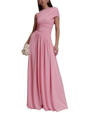 Dilireba One-Shoulder Maxi Dress - Pink