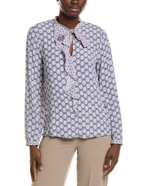 Marc Cain Printed Blouse - Blue
