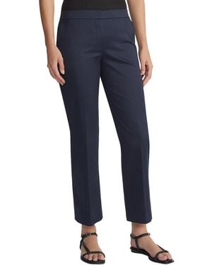 Lafayette 148 New York Cropped Manhattan Flare Pant - Blue