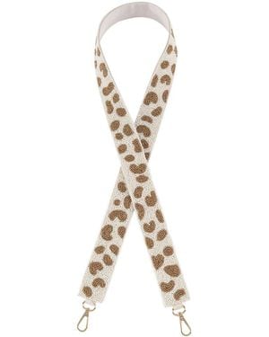 Shiraleah Animal Pattern Beaded Bag Strap - Metallic