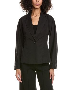 Lafayette 148 New York Petite Pintuck Back Jacket - Black