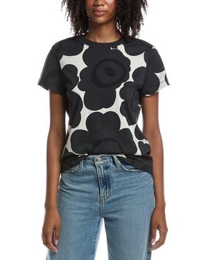 Marimekko Heleys Unikko T-Shirt - Black