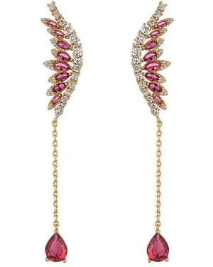 Eye Candy LA Cz Lea Earrings - White