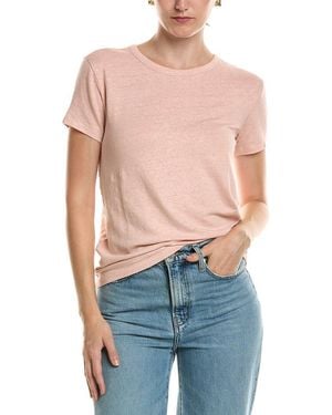 Officine Generale Lara Linen-Blend T-Shirt - Blue
