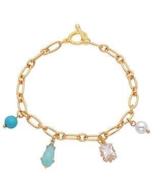 Eye Candy LA Victoria Chain Link Charm Bracelet - Metallic