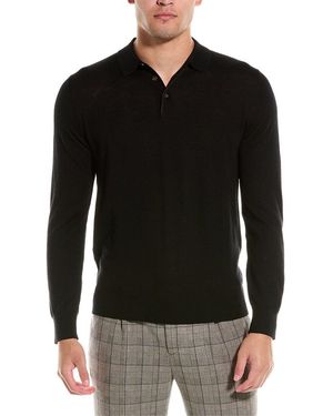 Bruno Magli Wool Polo Jumper - Black