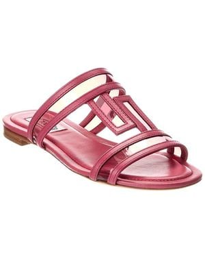 Tod's Leather & Vinyl Sandal - Pink