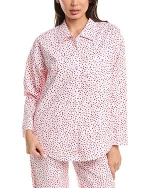 Florence By Mills Oversize Pajama Shirt - Pink