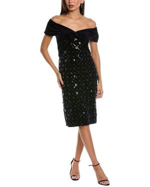 Tadashi Shoji Velvet Sheath Dress - Black