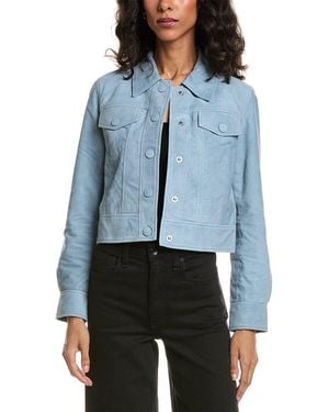Walter Baker Kacey Suede Jacket - Blue