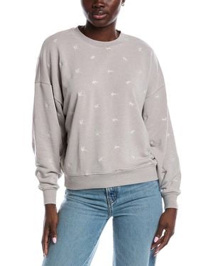 Splendid Elise Embroidered Pullover - Grey