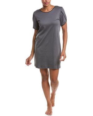 Hanro Crochet Stitch Nightgown - Blue