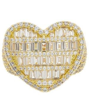 Juvell 18K Plated Cz Ring - White