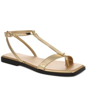 Franco Sarto Logan Leather Thong - Metallic