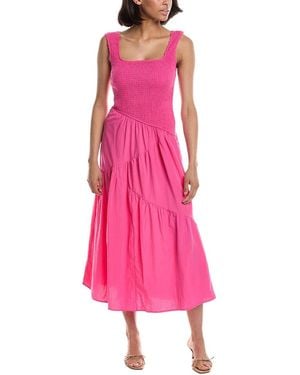 Madison Miles Midi Dress - Pink