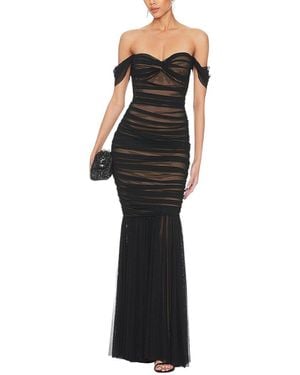 Alma King Off-Shoulder Maxi Dress - Black