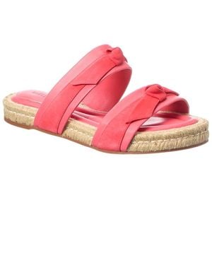 Alexandre Birman Clarita Leather & Suede Espadrille - Pink