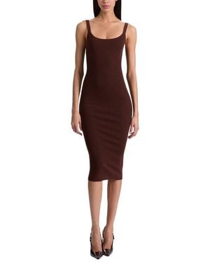 Alice + Olivia Shana Wool-Blend Tank Dress - Red