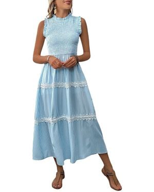 CHARLOTTE GREEN Midi Dress - Blue