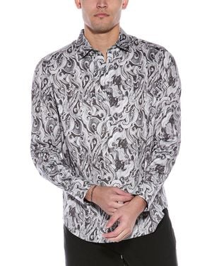 Robert Graham Gibbs Classic Fit Woven Shirt - Grey