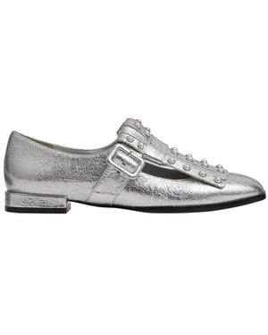 LK Bennett Lkb Zig Leather Flat - White