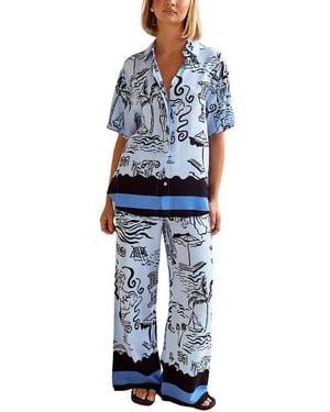 LEON GORI Shirt & Pant Set - Blue