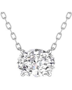 Lab Grown Diamonds 14k 0.75 Ct. Tw. Lab Grown Diamond Necklace - White